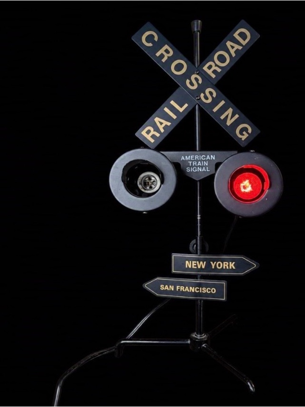 Vintage Rail road crossing signal light